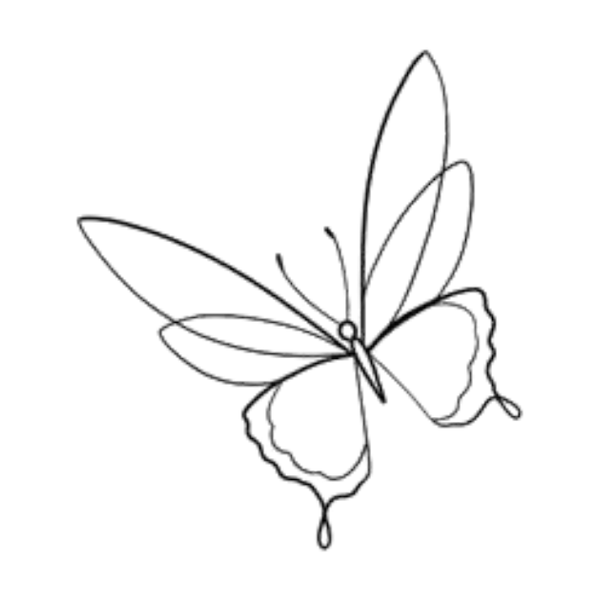 Butterfly tattoo flash design 17 — Apollo Tattoo Studio