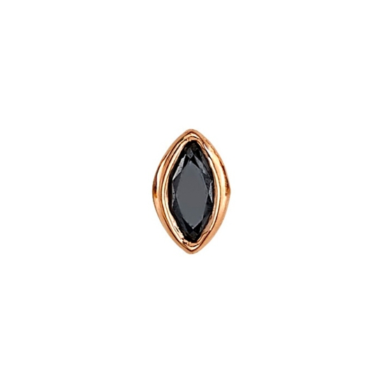 Charm with Marquise Bezel - 3x1.5mm - Jump Ring to Attach to Navel Facing Ring