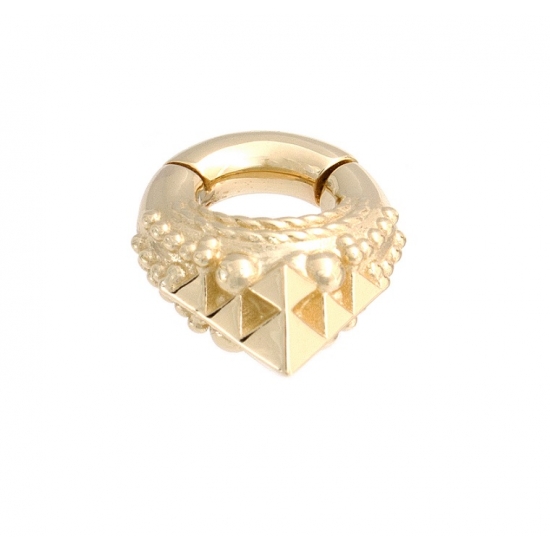 Osiris - Ancient Design with Beads, Square Pyramids and Braiding - 8GA Hinge