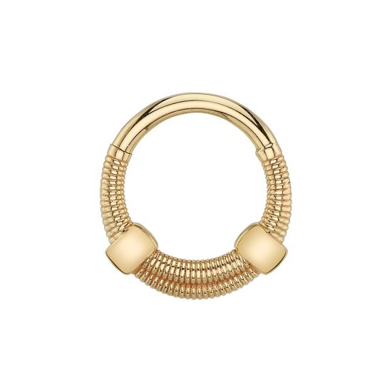 Annuli - Earth Worm Seam Ring with Lifelike Texture and 2 Flat Bands
