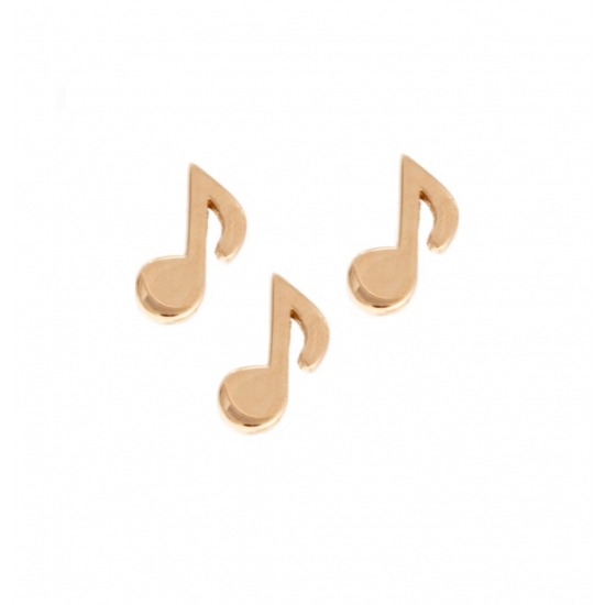 Pin with Music Note - 7mm - Flush Set 1.25mm Gem