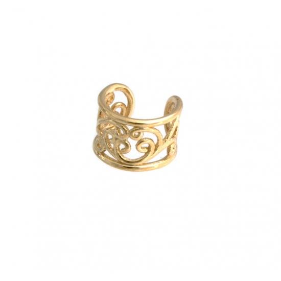 Ear Cuff with Flourish Design - 5/16in Diameter