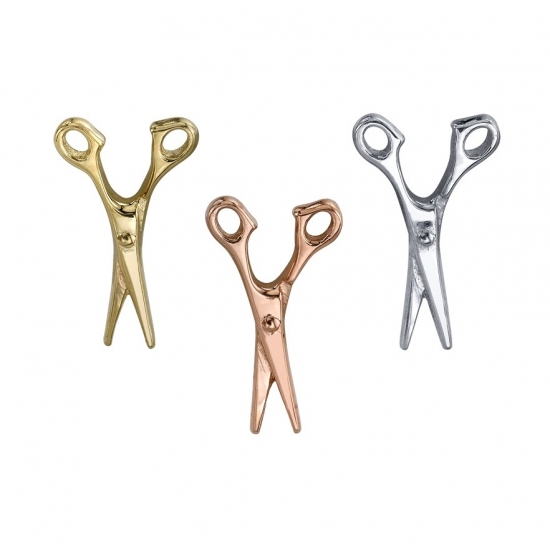 Pin with Scissors - 10x6mm - THIS ITEM IS NO LONGER AVAILABLE THREADLESS