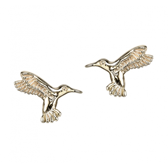 Charm with LEFT FACING Hummingbird - 7x6mm - Jump Ring to Fit Navel Facing Ring