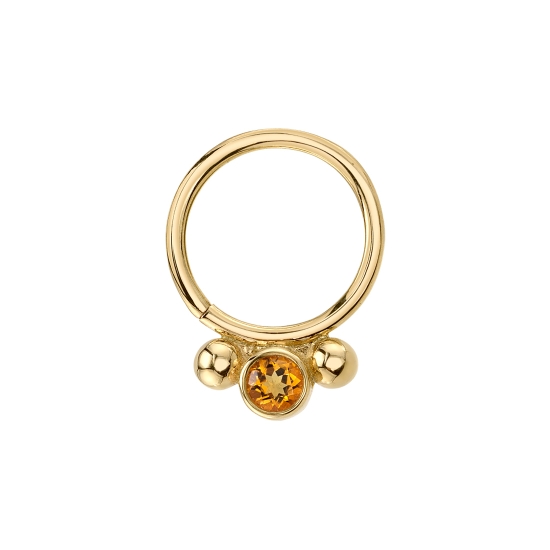 Oberon - Seam Ring with 2.5mm Bezel Center and 2mm Bead On Each Side