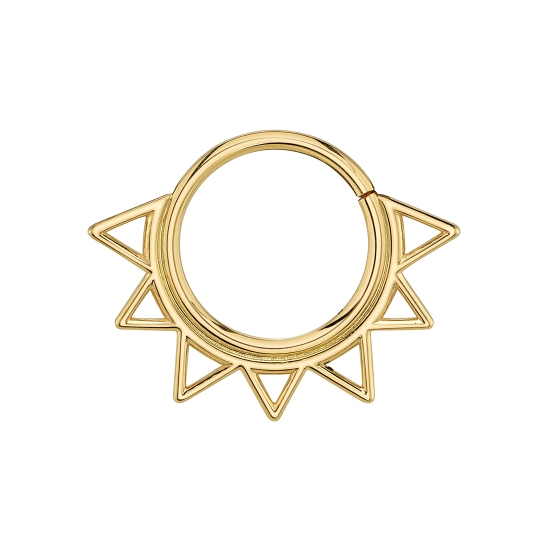 Kasbah - Seam Ring with Negative Space Spikey Design