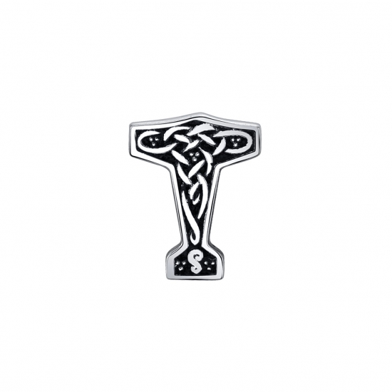 Threaded End - Thor's Hammer - 8mm - Raised Edges