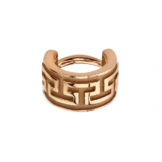 Aztec Cuff - Hinge Ring with Raised Details - Cuff Measures Approx. 6mm Deep - 14GA Hinge - SLIGHTLY CURVED HINGE