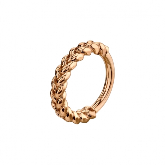 Biatris - Hinge Ring with 2mm Braided Band - 16GA Hinge