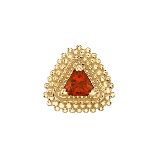 Pin with Afghan Trillion - 6.5mm - 3mm Trillon Prong Center