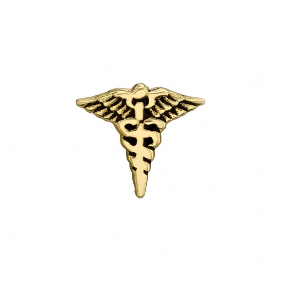 Pin - Caduceus - 7mm - ANTIQUE