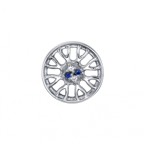 Threaded End with Wheel Rim - 10mm - 4x 1mm Prongs in Center