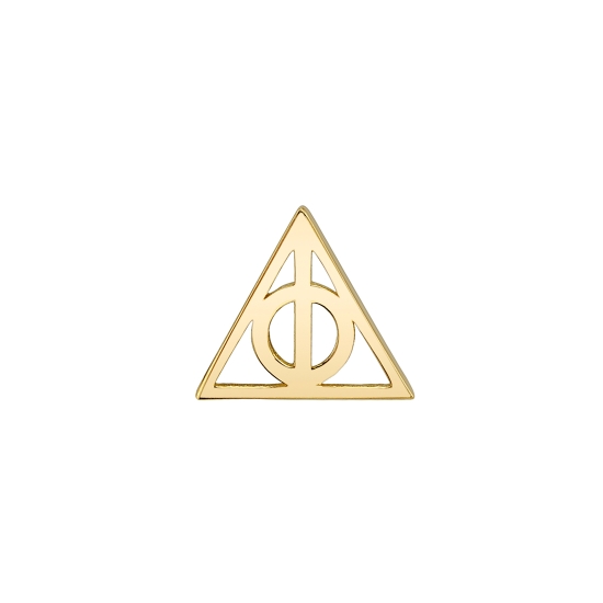 Charm with Deathly Hallows - 4.5mm - Jump Ring to Fit Navel Oriented Ring