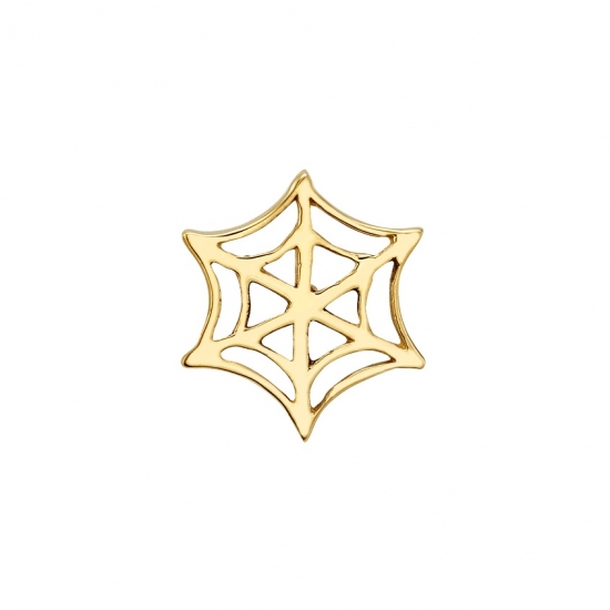 Charm with 10mm Spider Web - Jump Ring To Fit Navel Facing Ring