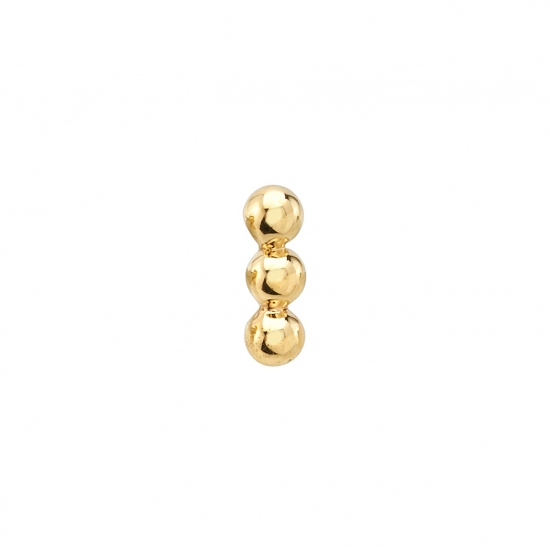 Pin with Linear FIVE BEAD Cluster - 1.25mm Beads