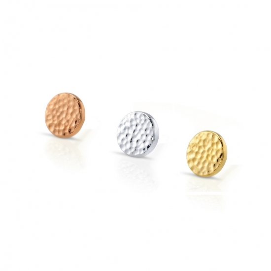 Pin with Round Disc - 1.50mm - 20GA Thick - HAMMERED FINISH