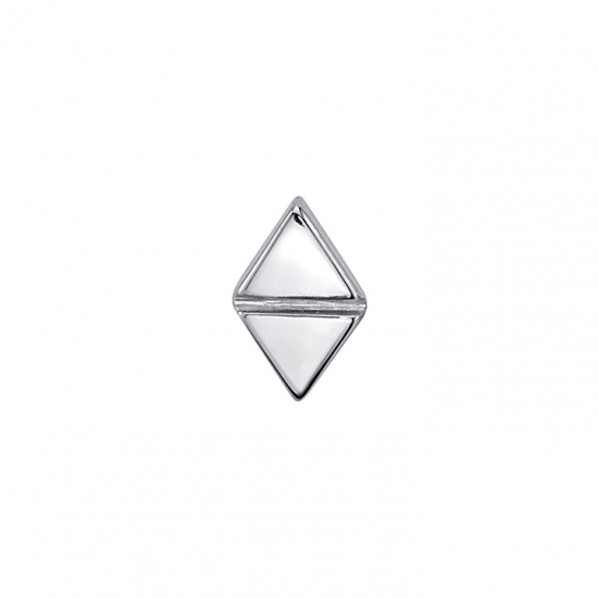 Pin with Which Way - Flat Double Triangle with Recessed Line Between - 4.5mm