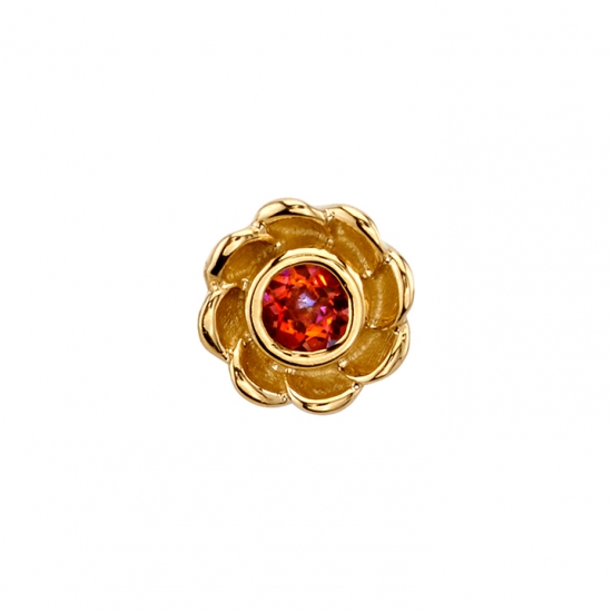 Pin with Water Lilly - 5mm - 2mm Gem
