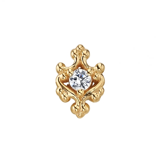 Pin with Paloma Swirl - 6mm - 2mm Gem