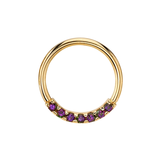 7 Gem Blaze - Fixed Ring with 7x 1.5mm Prong Set Gems - PRONGS AS PART OF THE RING