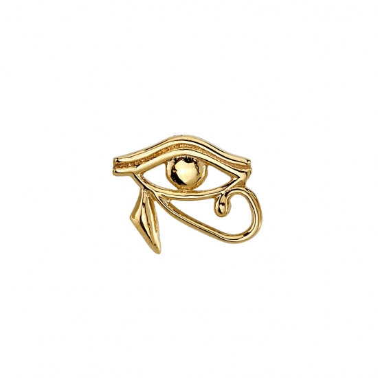 Threaded End with Eye of Horus Egyptian Symbol - 7mm - 1mm Gem