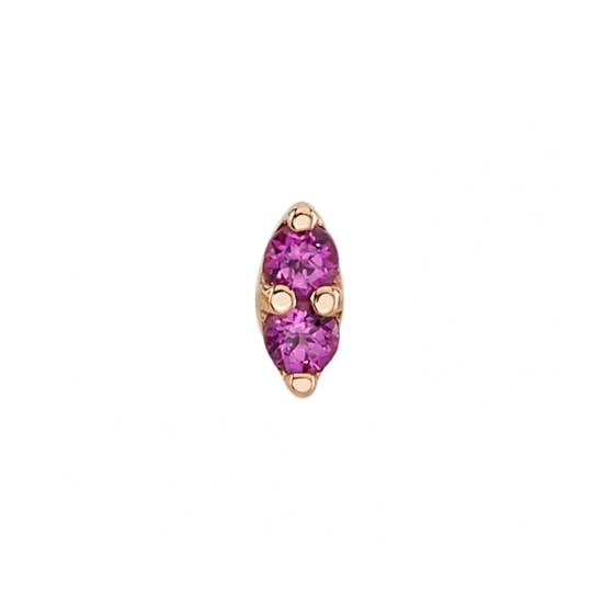 Charm with Marquise Illusion - 1.75mm Gems - Jump Ring to Fit Navel Facing Ring - Vertical Orientation