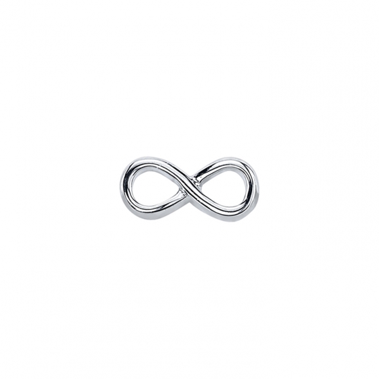 Pin with Infinity Symbol - 7mm - Black Rhodium