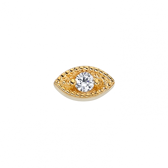 Pin with Marquise Harlequin - 6x3mm - 2mm Gem