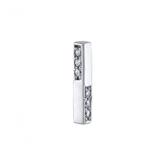 Threaded End - Artemis - 9x1.75mm Bar with 3x 1mm Gems on Front and 3x 1mm Gems on Side