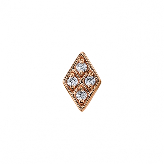 Pin with Kerry Diamond - 9x6mm - 4x 1.75mm Gems