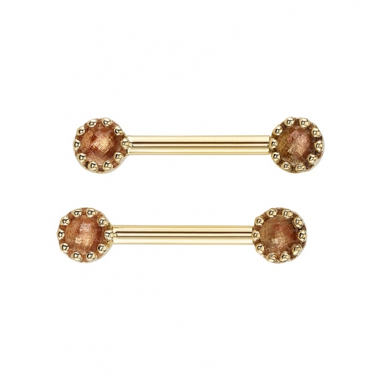 Pin with Crown Prong - 3mm - 2.5mm Gem