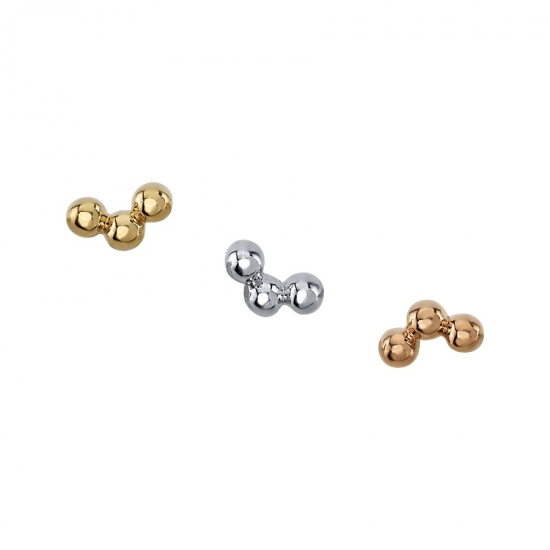 Pin with Tri Bead Arc - 1.25mm Beads
