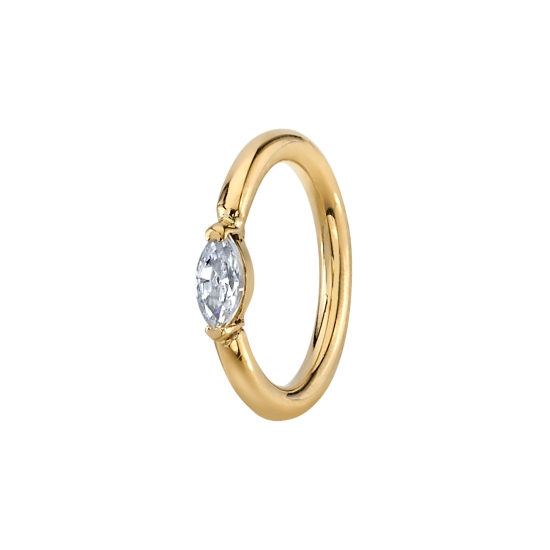 Pin with Marquise V Prong Setting - 3x1.5mm