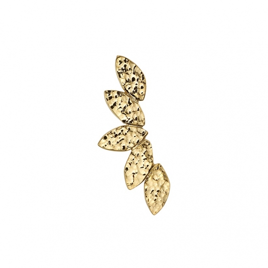 DOUBLE Threaded End - Flat Serenity - 13x4mm - Threads Placed on Outermost Marquise Shapes