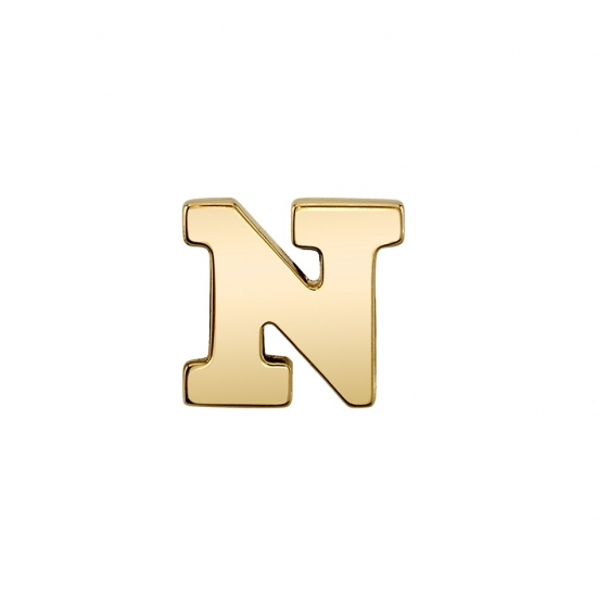 Charm with Block Letter A - 5mm - Jump Ring to Fit Navel Oriented Ring