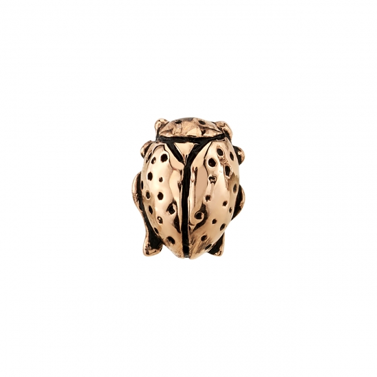 Pin with Ladybug 8x6mm - ANTIQUED FINISH