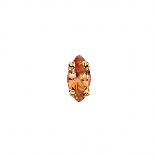 Pin with Marquise 4 Prong Setting - 4x2mm
