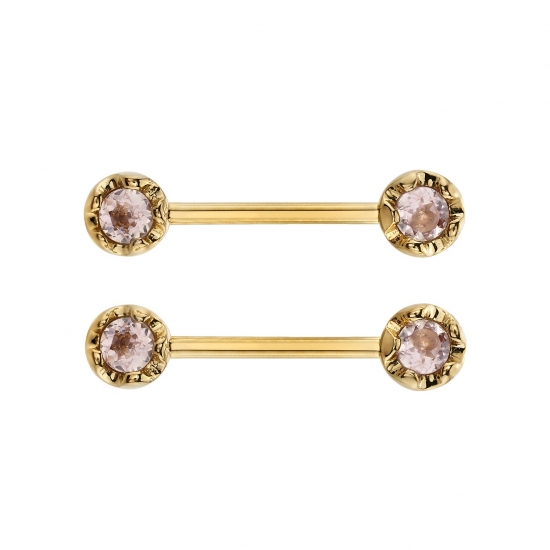 Pin with Round Tulip Setting - 5mm - 3mm Gem