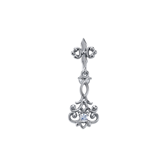 (2) 25GA Pin 2.5mm Beads - (1) 1 1/2in Length of Ophelia Chain Attached to Each Bead