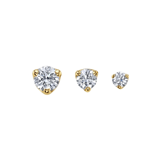 Pin with Round 3 Prong Setting - 2mm
