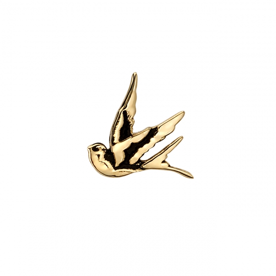 Pin with LEFT FACING Flat Swallow - 7.5mm - ANTIQUE