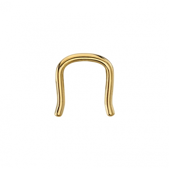 Charm - Be My Druidess - 3 Lengths of .8mm Box Chain with Forward Facing 2mm Round Prong at End of Each Chain - Jump Ring To Fit Navel Facing Ring - LENGTHS FROM LEFT TO RIGHT: 6mm, 8mm and 12mm