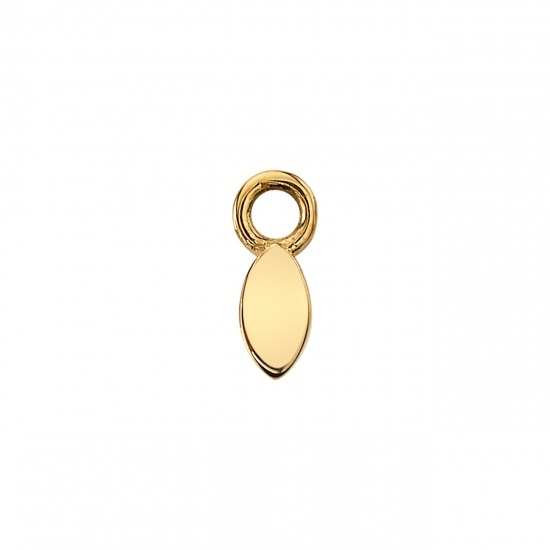 Charm - Flat Marquise Shape - 4x2mm