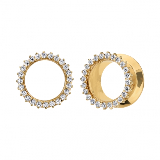 Traditional Earring with Rayon Triple Honeycomb Cluster - 4.5mm - Butterfly Back