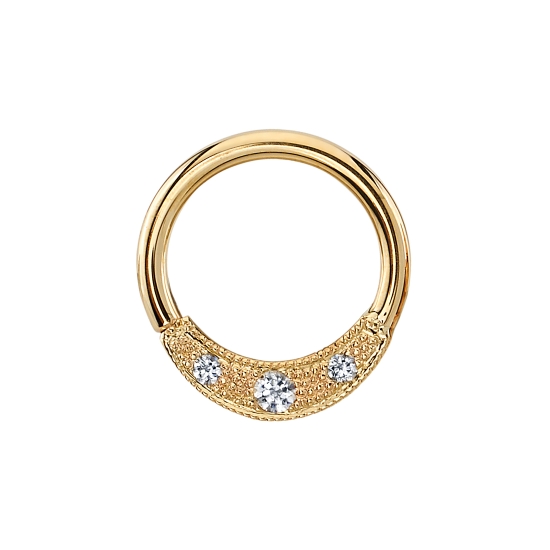 Pin with Single Swirl - 1.5mm Bezel