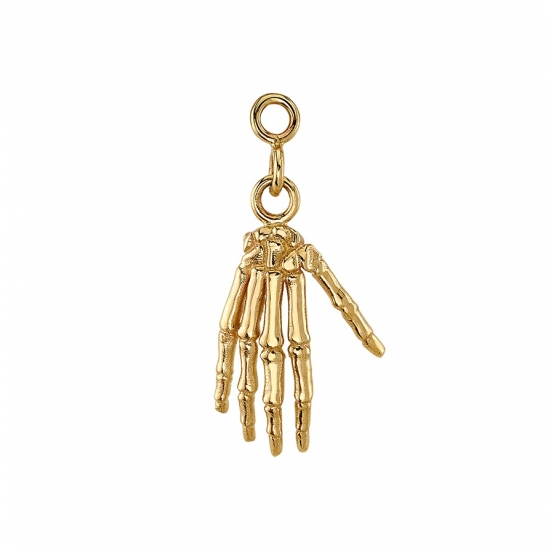 Charm - Crypt Keeper - 12mm - 3x Jump Rings to Attach to Navel Facing Ring - RIGHT HAND