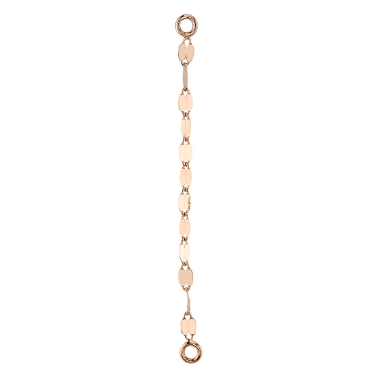 Chain Attachment - Laertes - Single Length of Ultra Lightweight Flat 1.75mm Oval Links - Jump Rings at Each End - (PRICE FOR CHAIN LENGTH: 1 1/16-1 1/2IN)