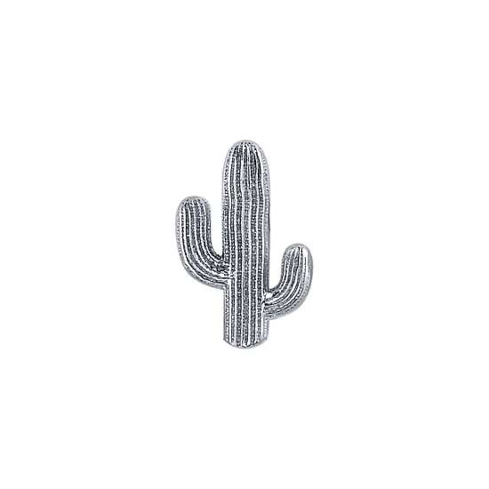 Charm - Sonora - 8x6mm Cactus - x3 Jump Rings - Top Jump Ring to Attach to Navel Facing Ring