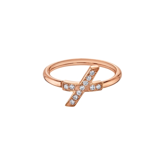 Fixed Ring with Capri - 9x5mm X Shape with 11x 1mm Prongs with - Curved For Ring