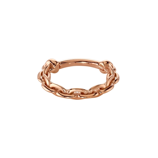 Anchored - Chain Link Hinge Ring - Links Approx. 2mm Wide - 16GA Hinge Closure